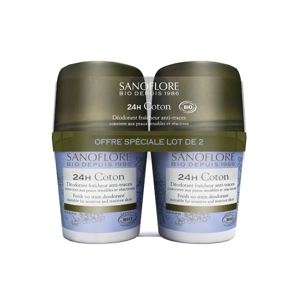 Déodorant Coton 24h 2x50ml