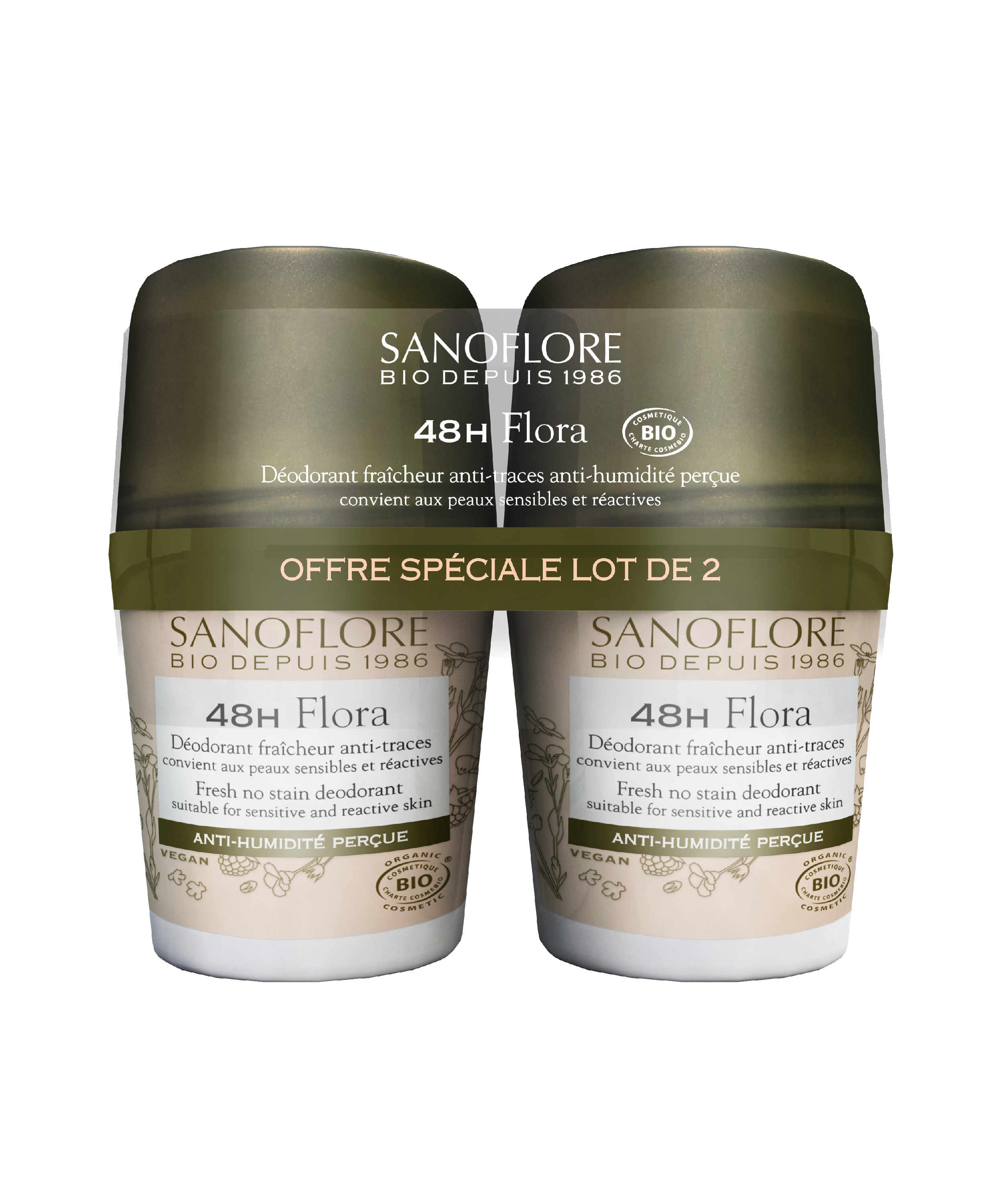 Déodorant Flora 24h 2x50ml