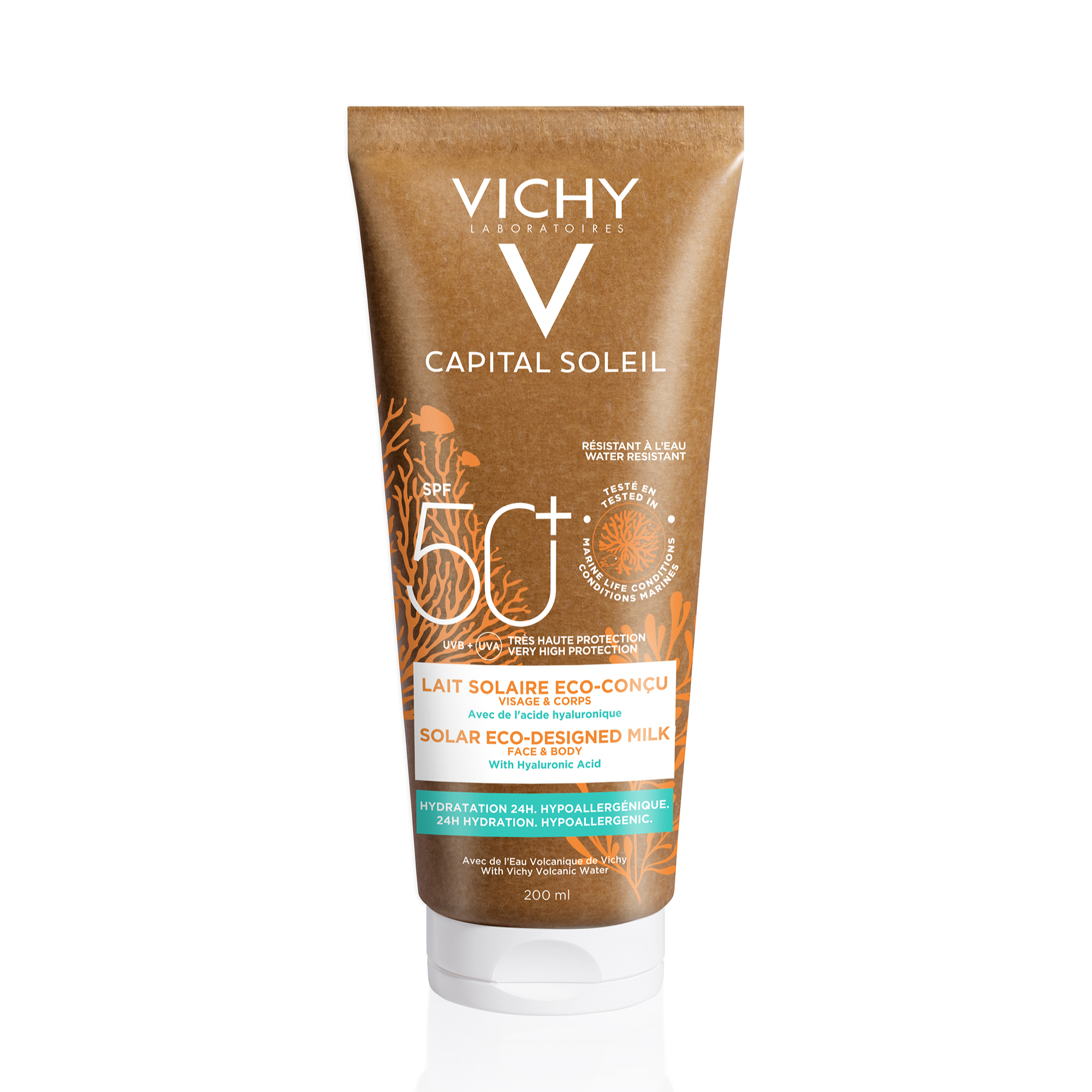 Protection Solaire Corps Spf50 Vichy Laboratoires Le Tube De 200ml - vue 1