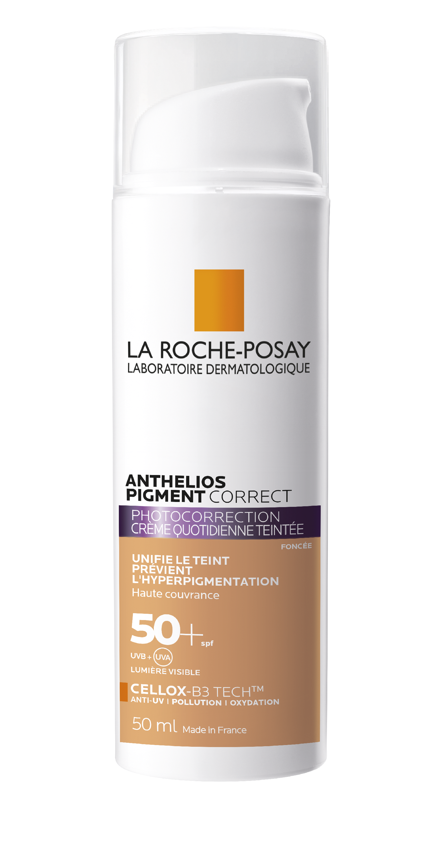 Anthelios Pigment Correct Soin Solaire Quotidien Photocorrection Spf50+ 50ml