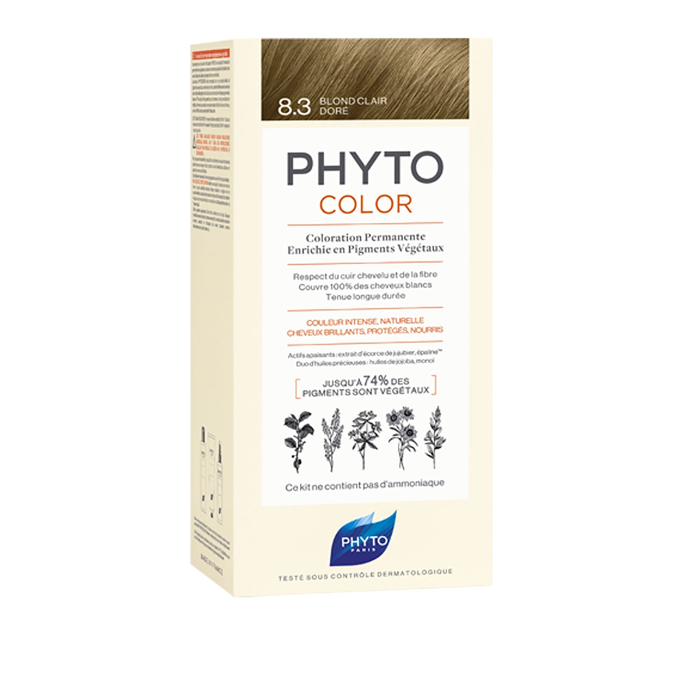 Phytocolor 8.3 Blond Clair Doré Kit De Coloration
