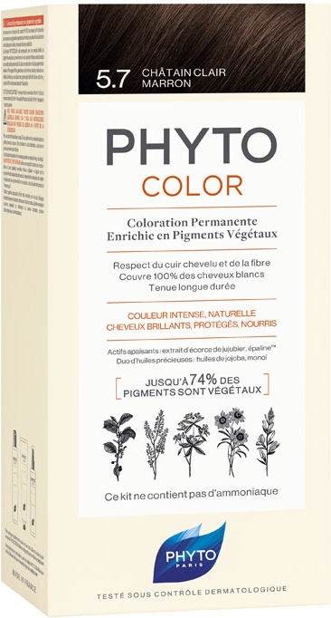Coloration permanente couleur: chataîn clair marron