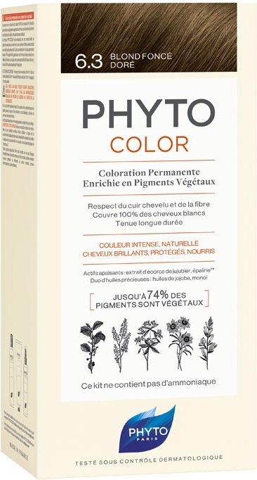 Phytocolor coloration permanente - coloration : 6.3 blond foncé doré