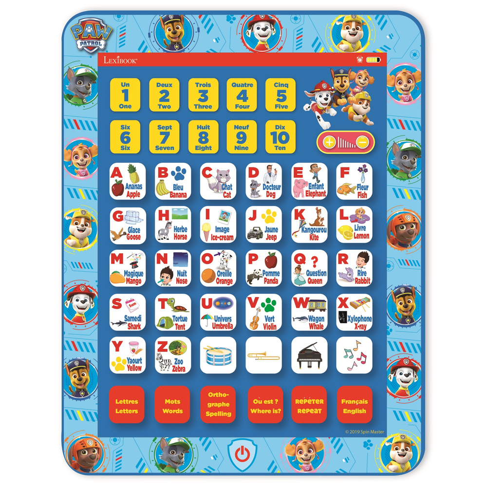 Tablette Éducat Bilingue Pa (Fr/En)