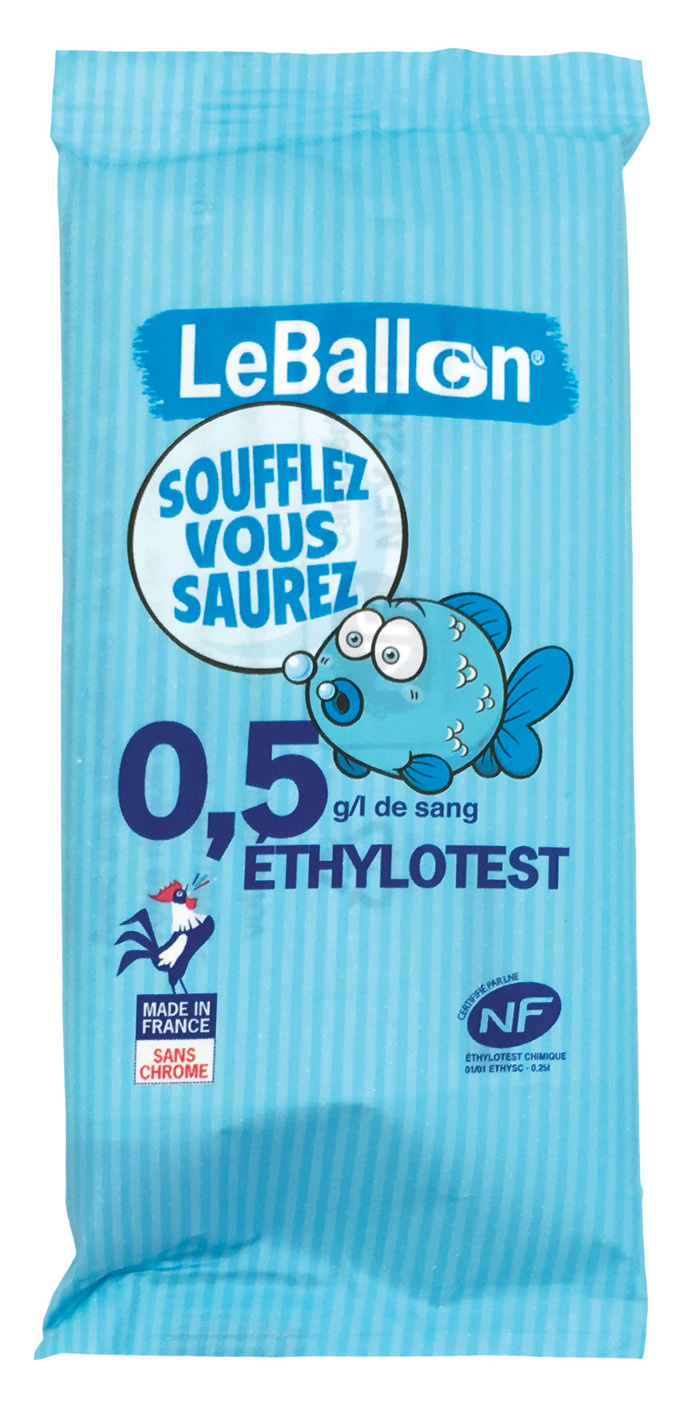 Éthylotest 0,5g/L NF - Le Ballon