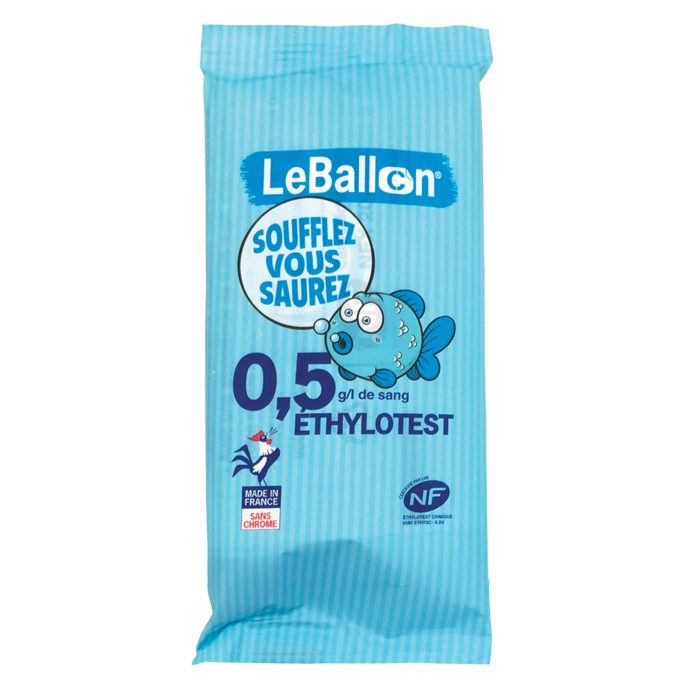 Éthylotest 0,5g/L NF - Le Ballon