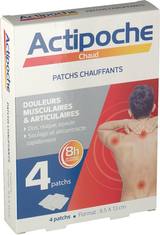 Patchs chauffants dos X4