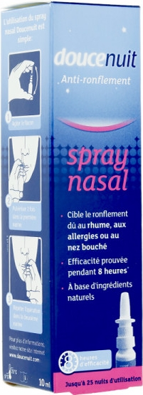 Spray nasal anti-ronflement la nuit 10ml