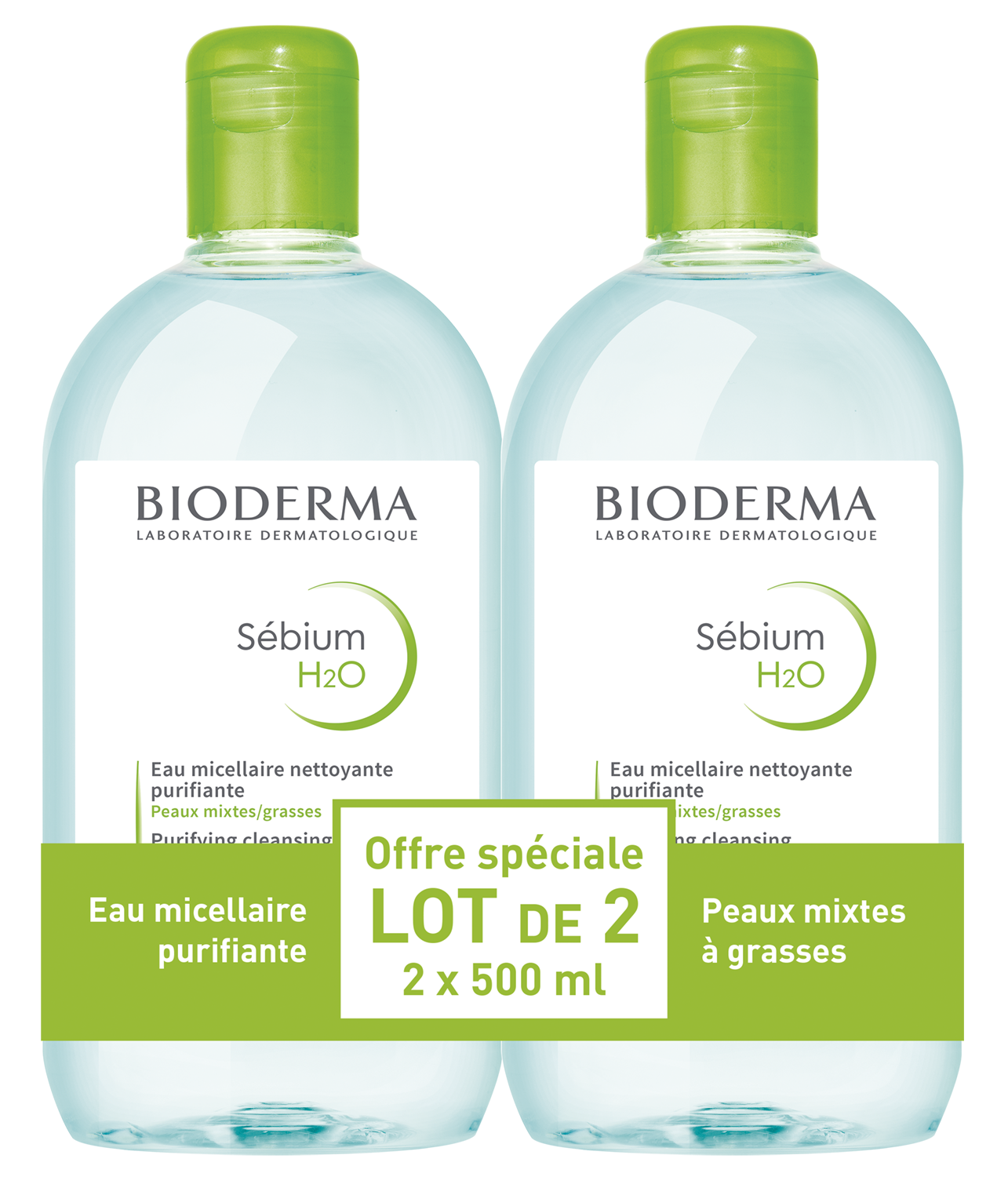 Sébium H2O eau micellaire- lot de 2x500 ml
