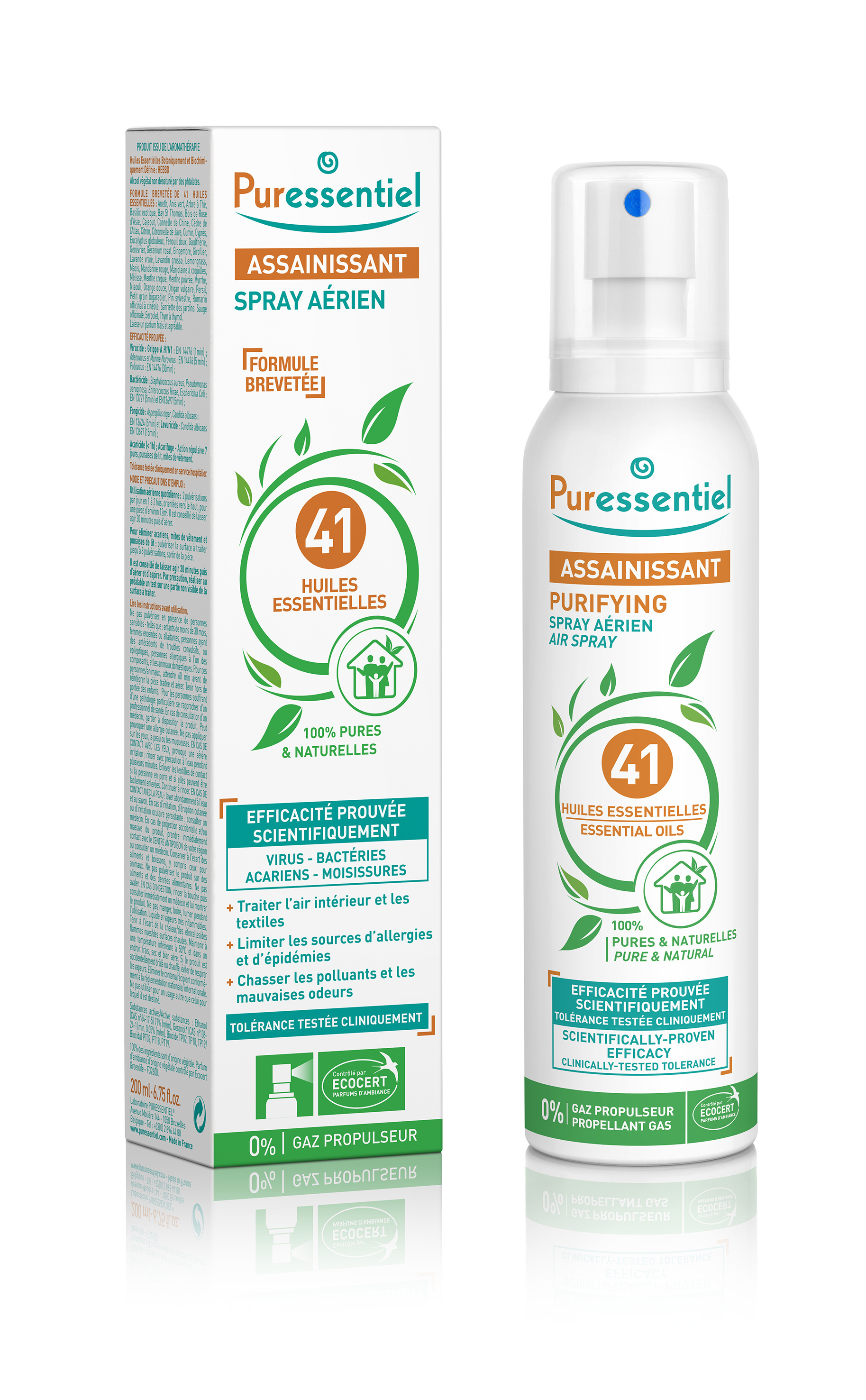Spray aérien assainissant aux 41 huiles essentielles 200ml
