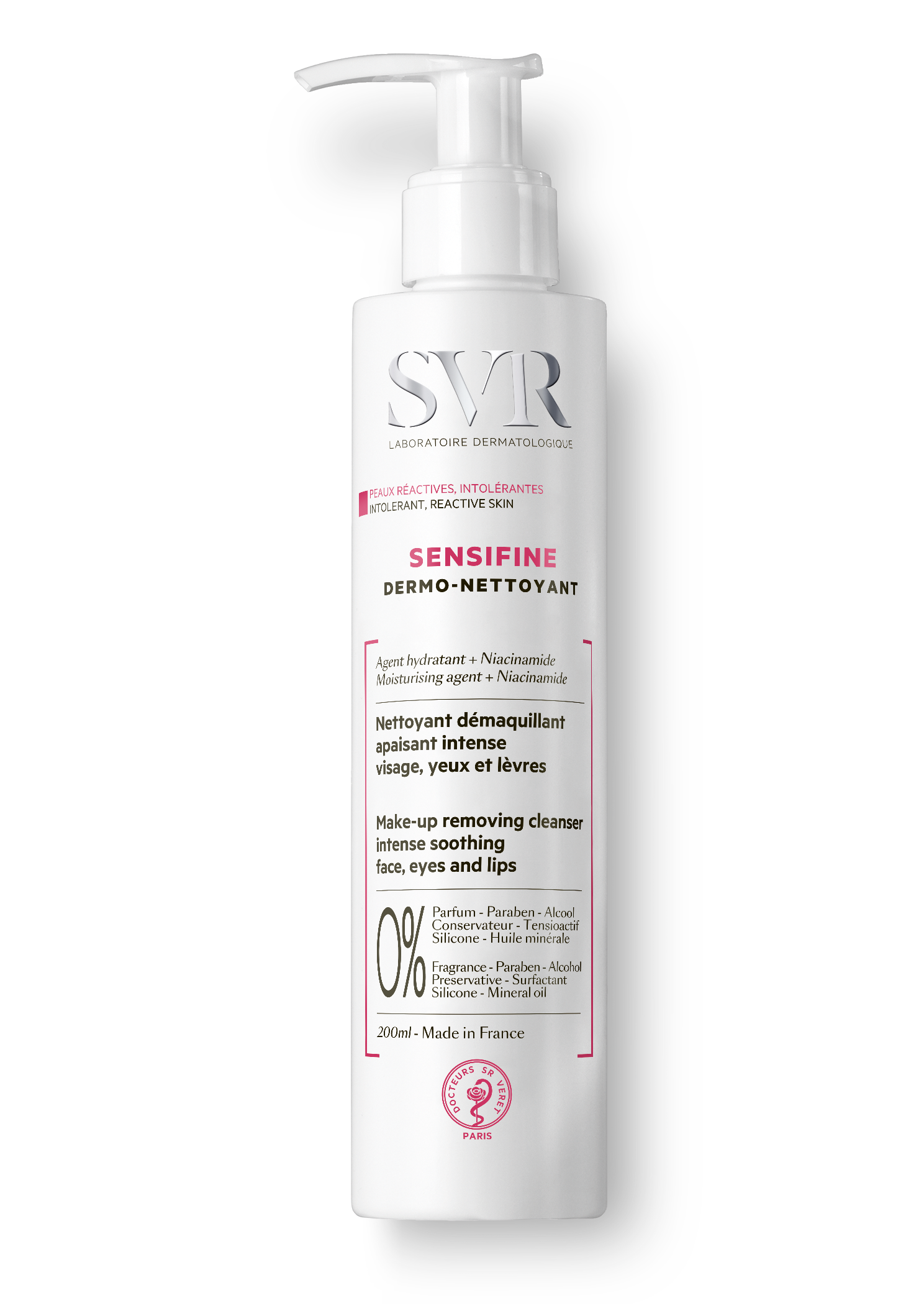 Sensifine Dermo-nettoyant démaquillant 200ml