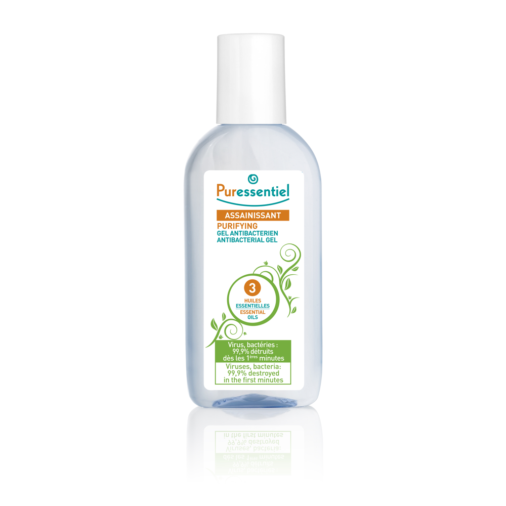 Gel Antibactérien Assainissant aux 3 Huiles Essentielles 80 ml