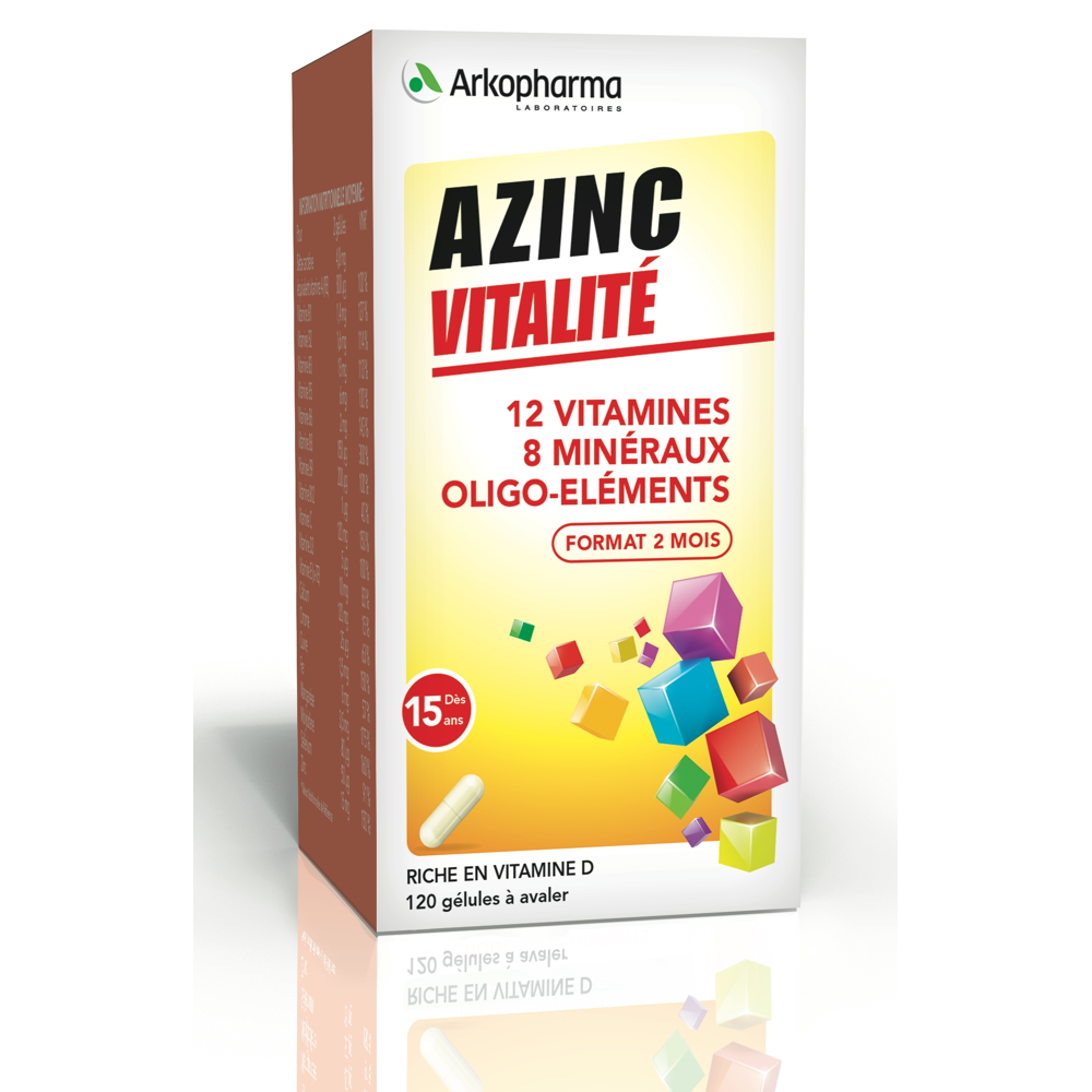 Azinc forme et vitalité gélules 120 gélules