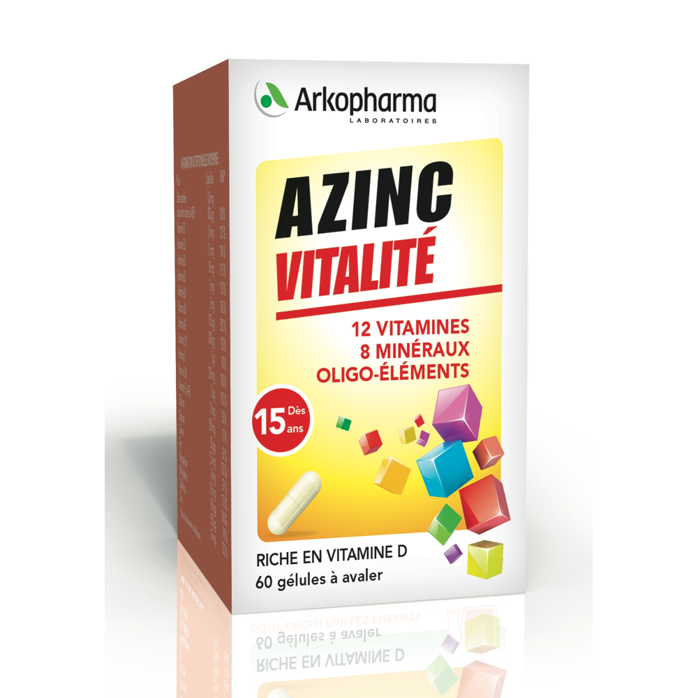 Azinc forme et vitalité gélules 60 gélules