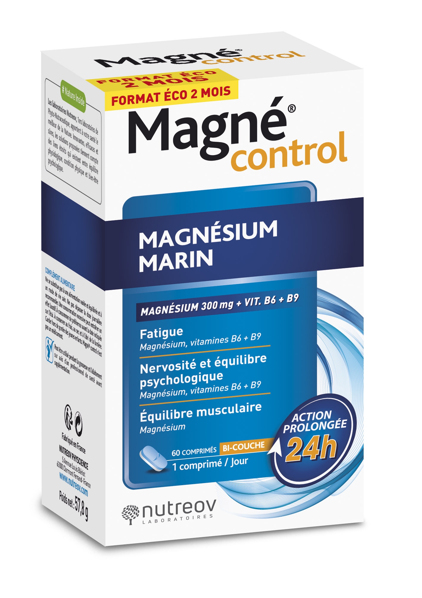 Magné control magnésium marin 60 comprimés