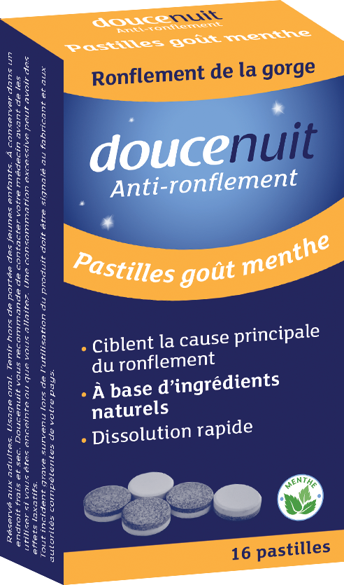 Pastille anti-ronflement double action 16 pastilles