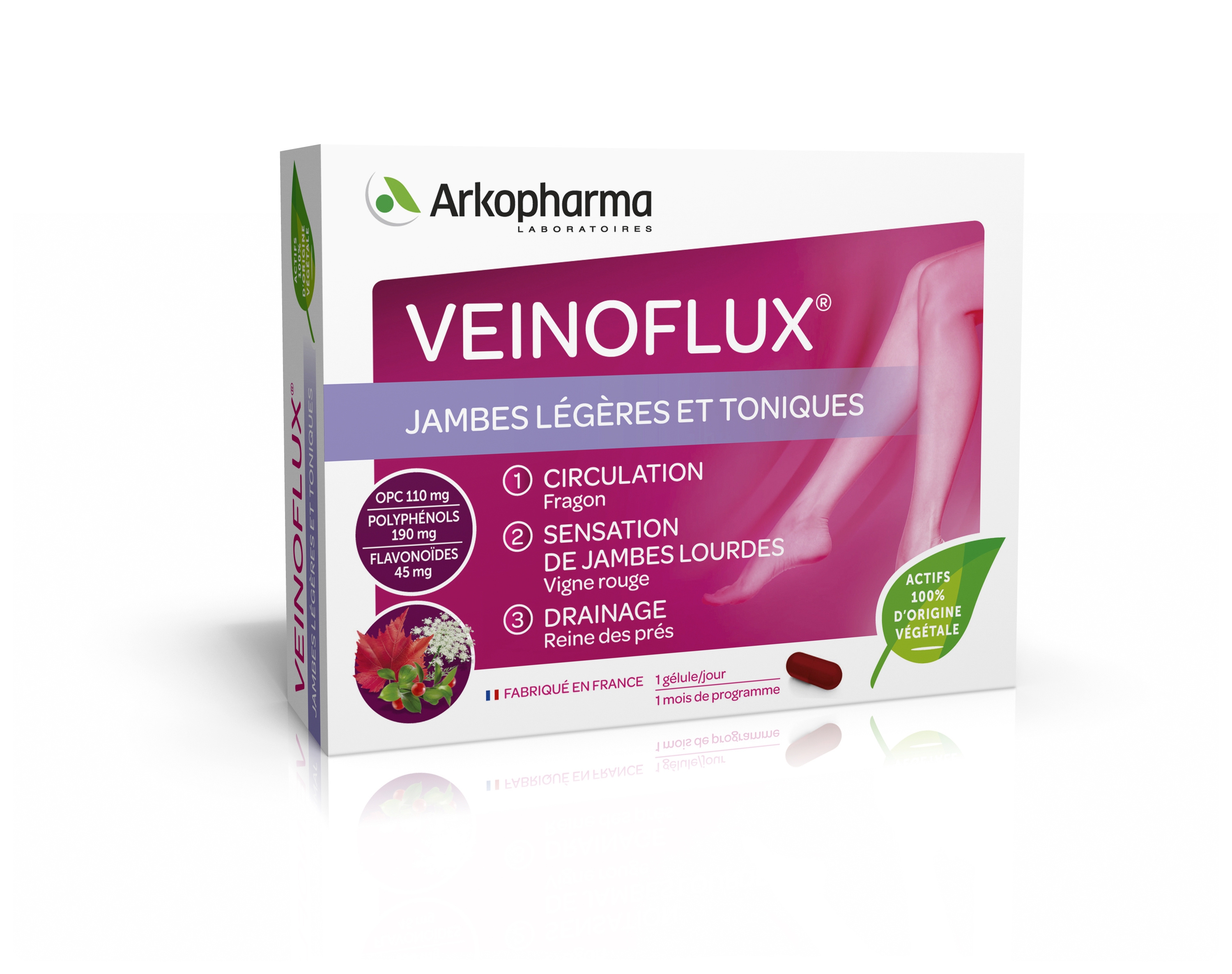 Veinoflux jambes légères et toniques 30 gélules