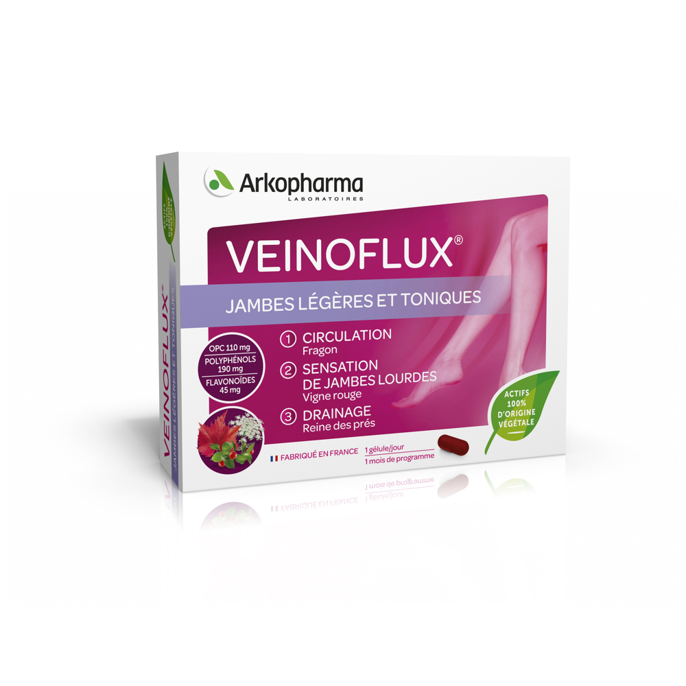 Veinoflux jambes légères et toniques 30 gélules