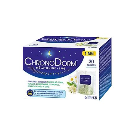 Chronodorm Mélatonine 1 mg à infuser x20