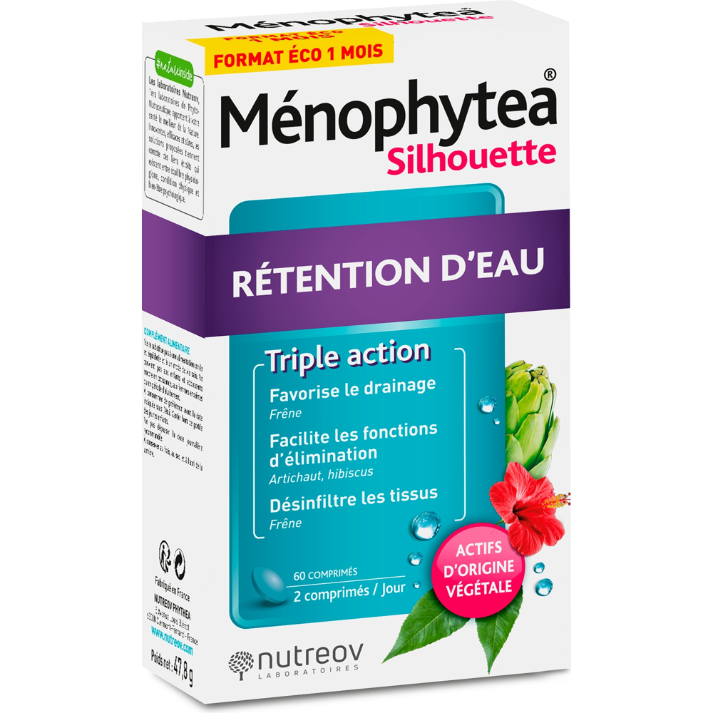 Ménophytea rétention d'eau 60 comprimés