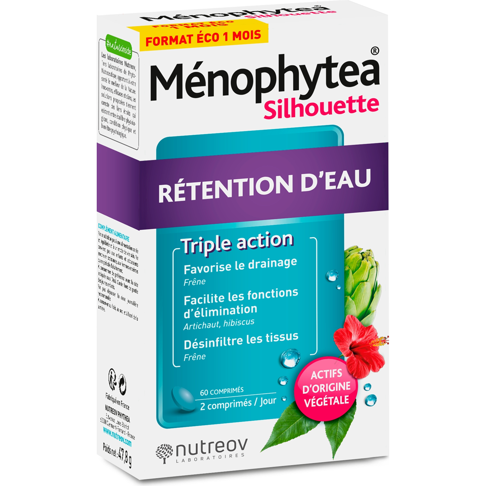 Ménophytea rétention d'eau 60 comprimés