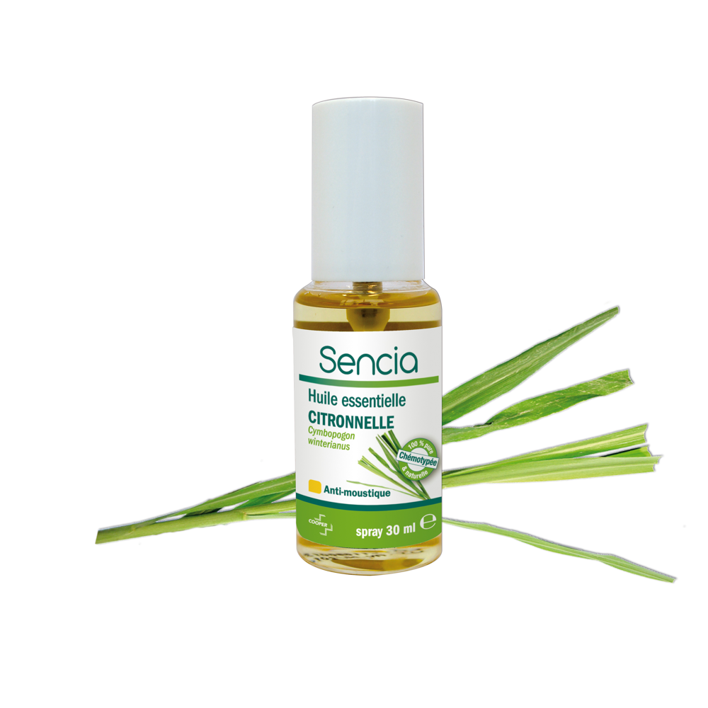 Huile essentielle de citronnelle anti-moustiques 30ml