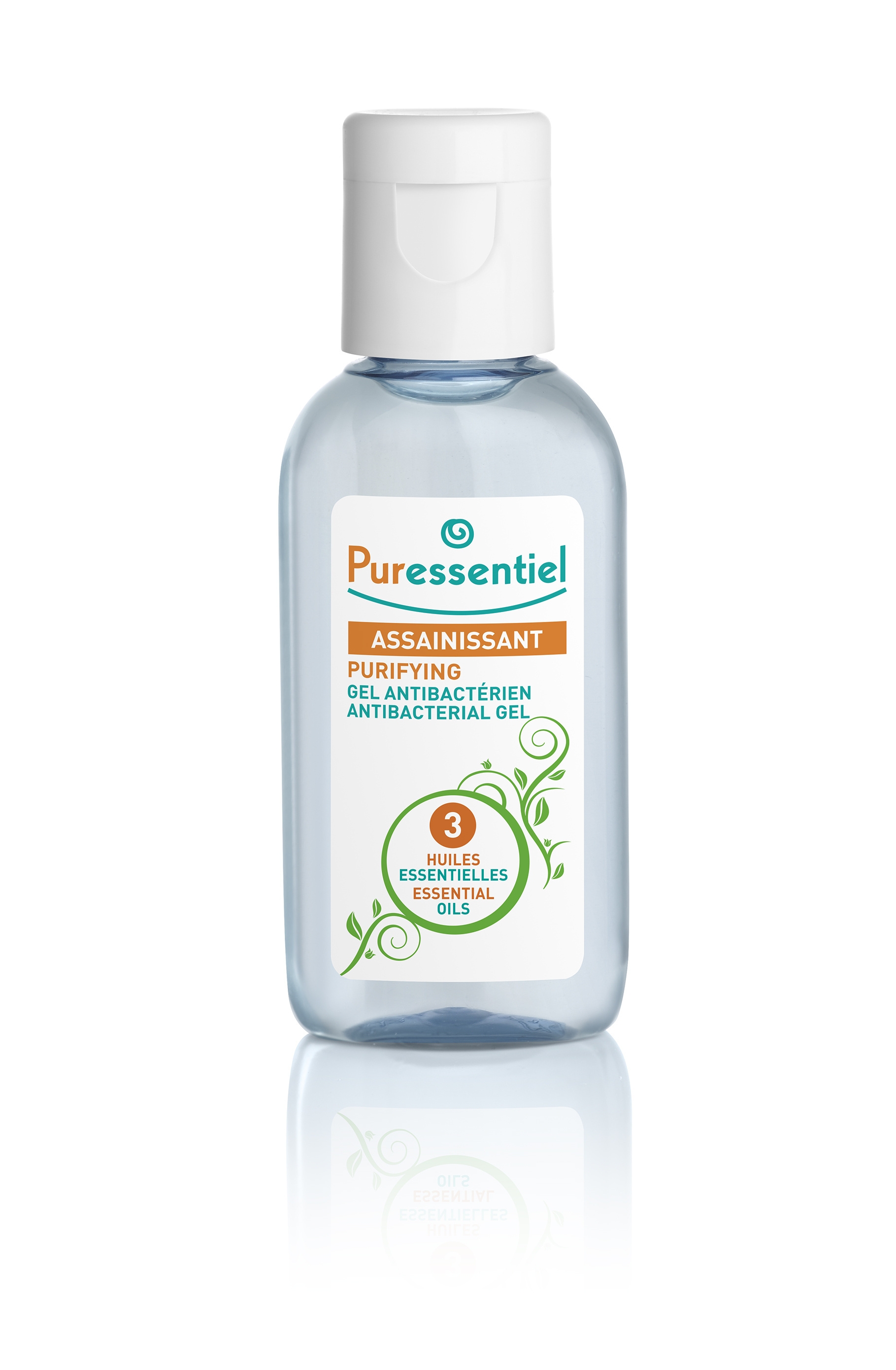 Gel Antibactérien Assainissant aux 3 Huiles Essentielles 25 ml