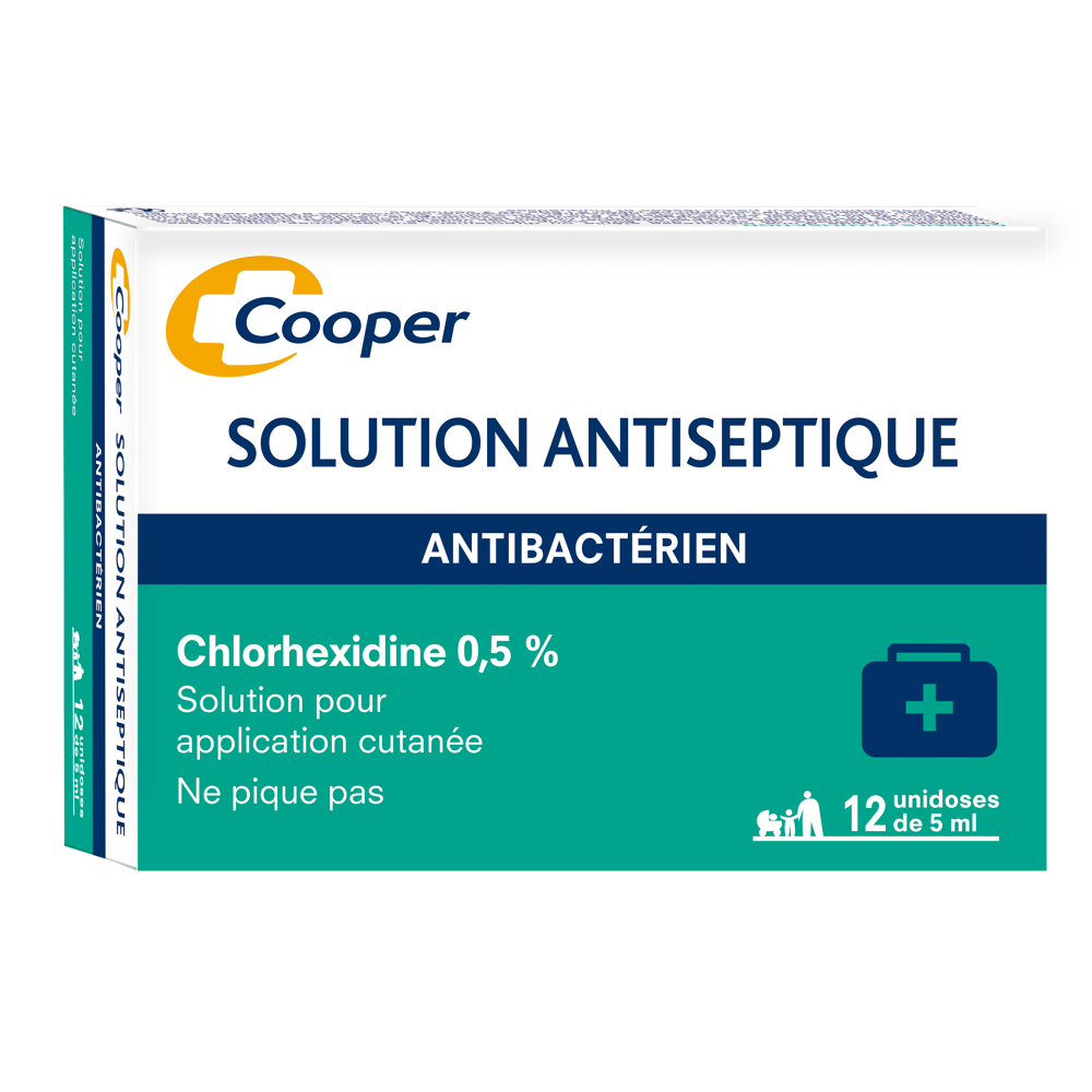 Cooper chlorhexidine 0.5% unidose b12 12 x 5ml