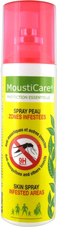 Spray peau anti-moustiques zones infestées 75ml
