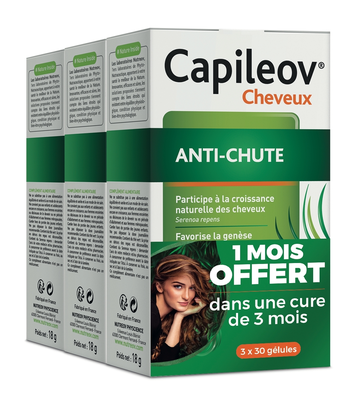 Capileov anti-chute tripack 3 x 30 gélules
