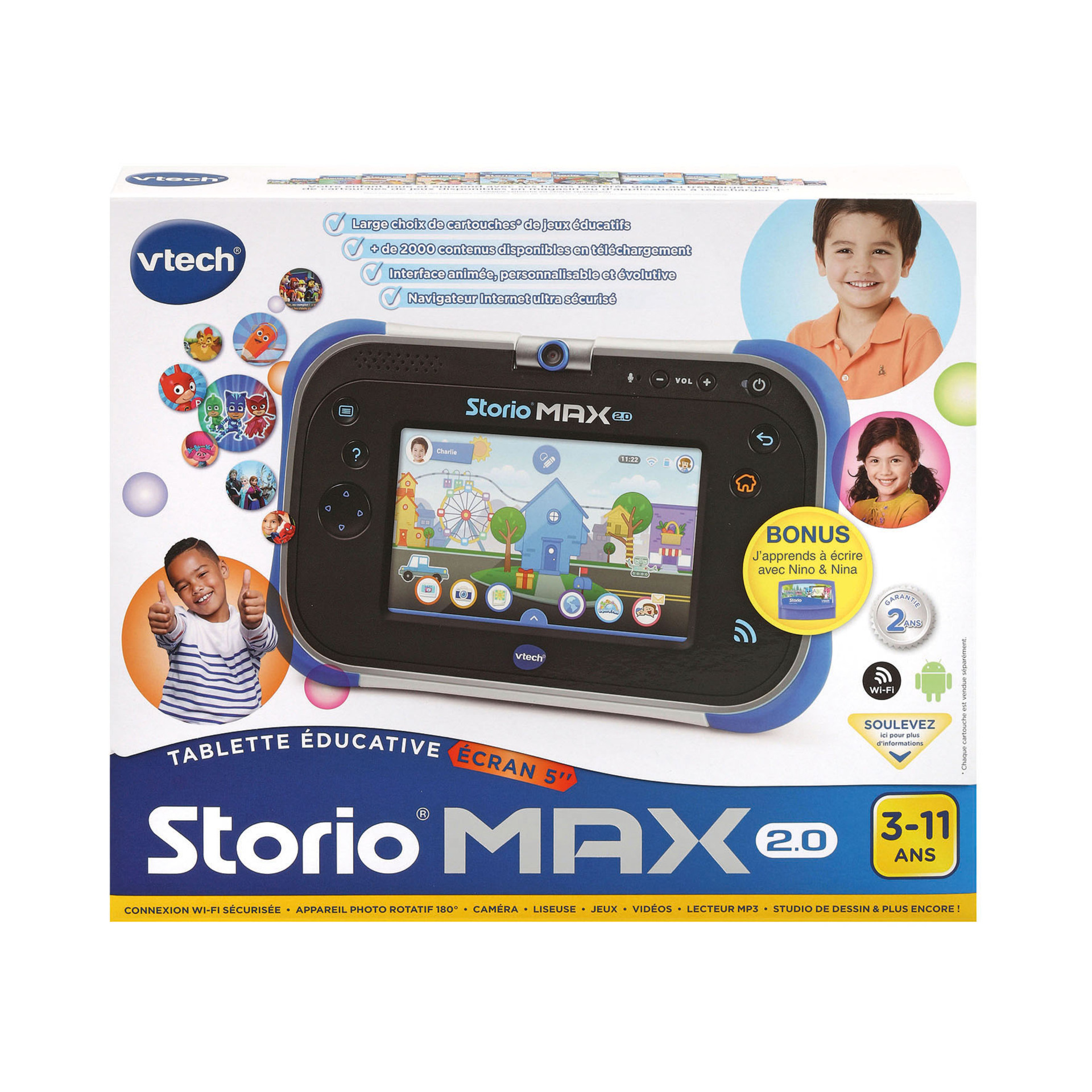 Bundle Storio Max 2.0 Bleue + Jeu J'apprends À Écrire Avec Nino Et Nina