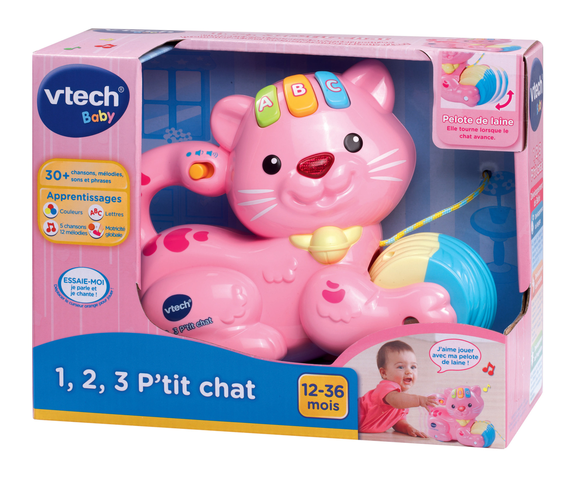 1, 2, 3 P'TIT CHAT ROSE