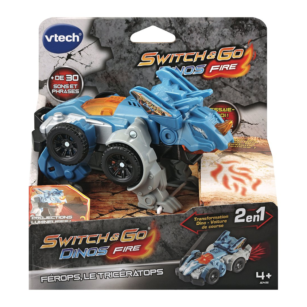 Petits Switch & Go Dinos Fire Ou 1'Click (Différents Modèles)