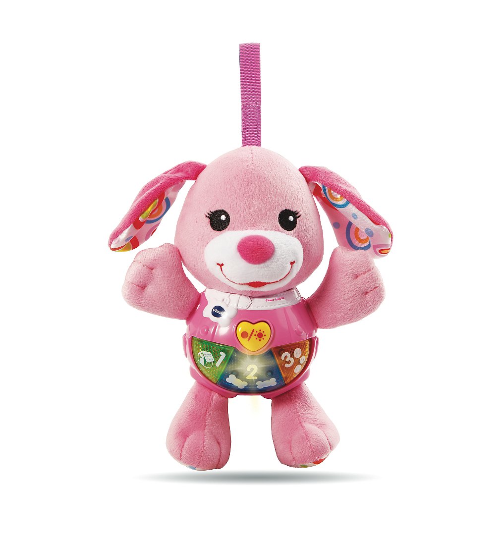 VTECH BABY - Peluche Interactive Enfant - Chant'toutou Rose