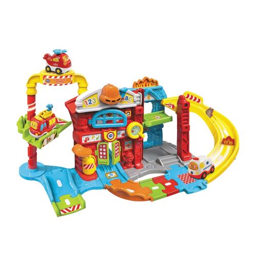 VTech Tut Tut Bolides Maxi Caserne de Pompiers avec Camion Louis SOS Incendie Circuit Voitures Enfant 4 Zones Magiques Cadeau Fille et Garçon de à Contenu en Français - vue 8