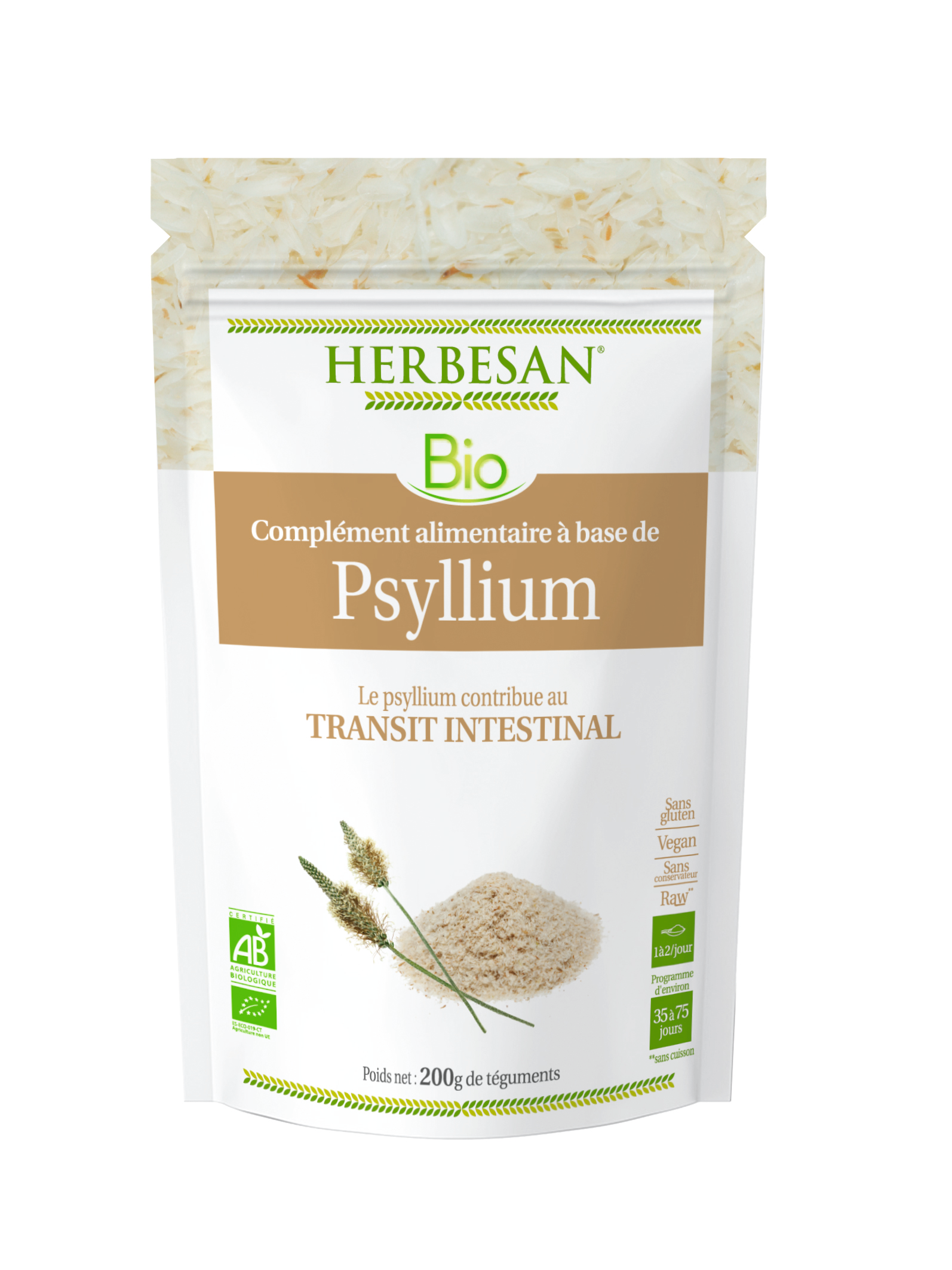 Psyllium blond bio - téguments 200g