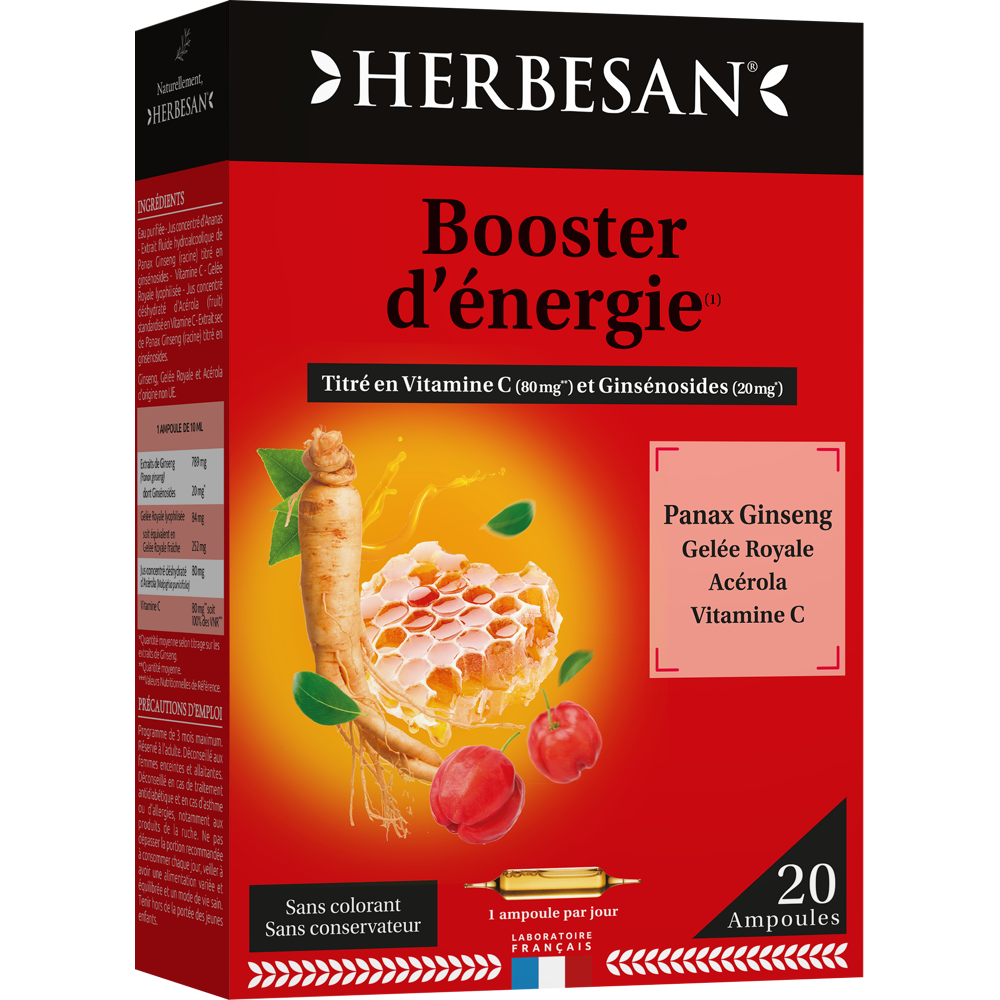 Panax ginseng meyer 20 ampoules de 15ml
