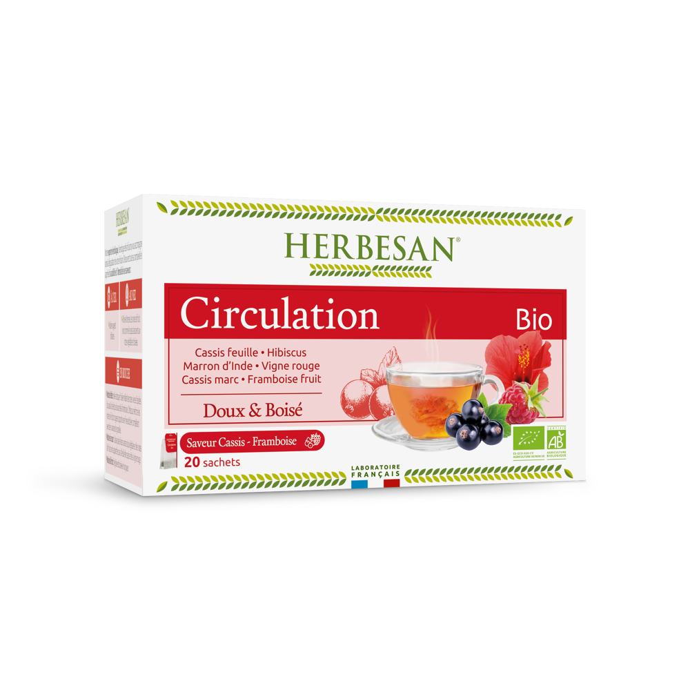 Infusion hibiscus cassis circulation bio 20 sachets