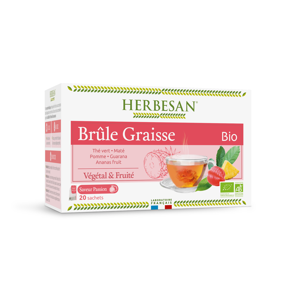 Infusion maté vert brûle graisse bio 20 sachets
