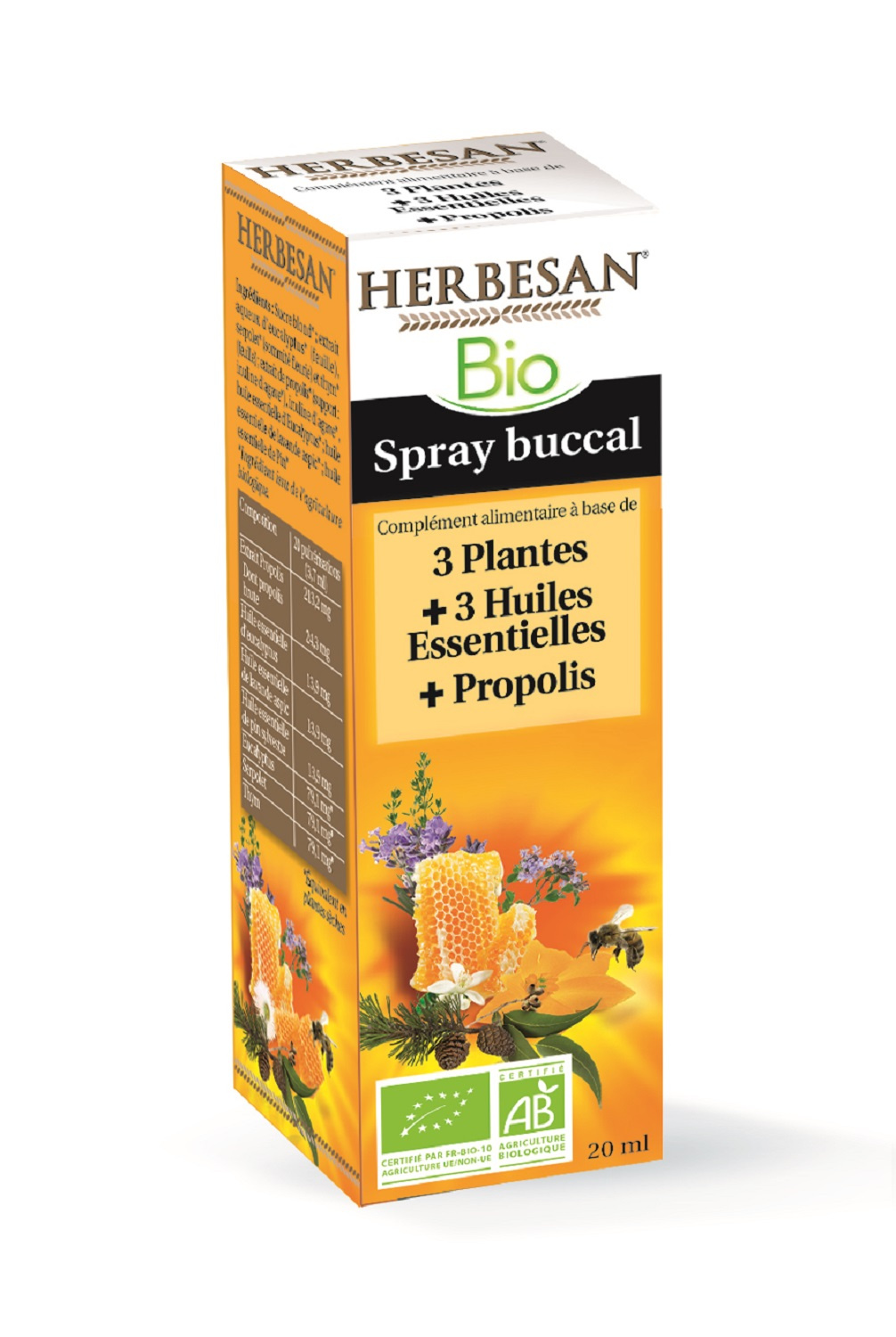 Spray 3 plantes bio - 20 ml