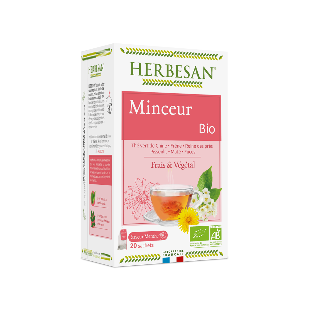 Infusion Thé vert minceur bio 20 sachets