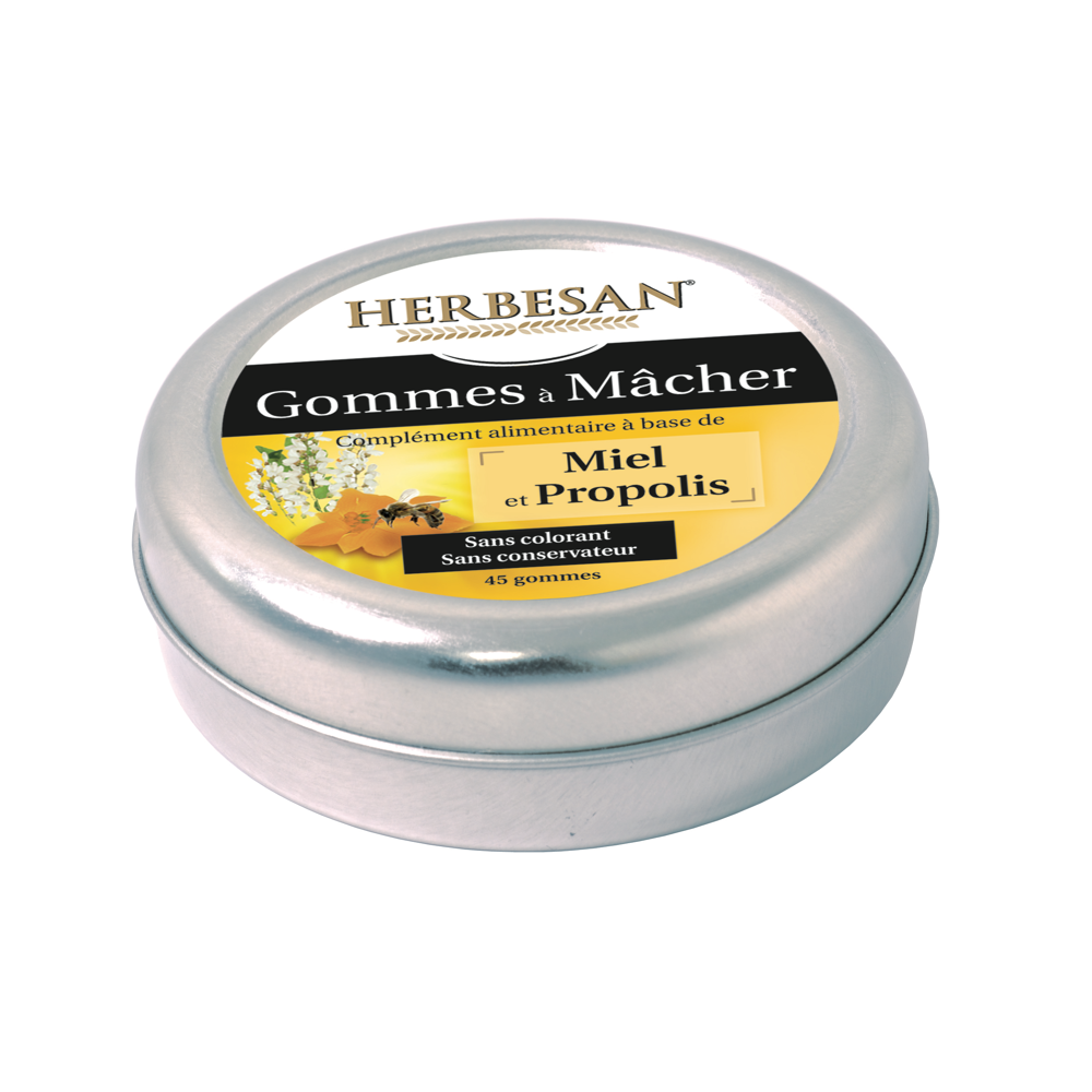Gommes miel propolis 45 gommes