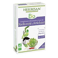 Radis noir et artichaut bio 20 ampoules de 15ml