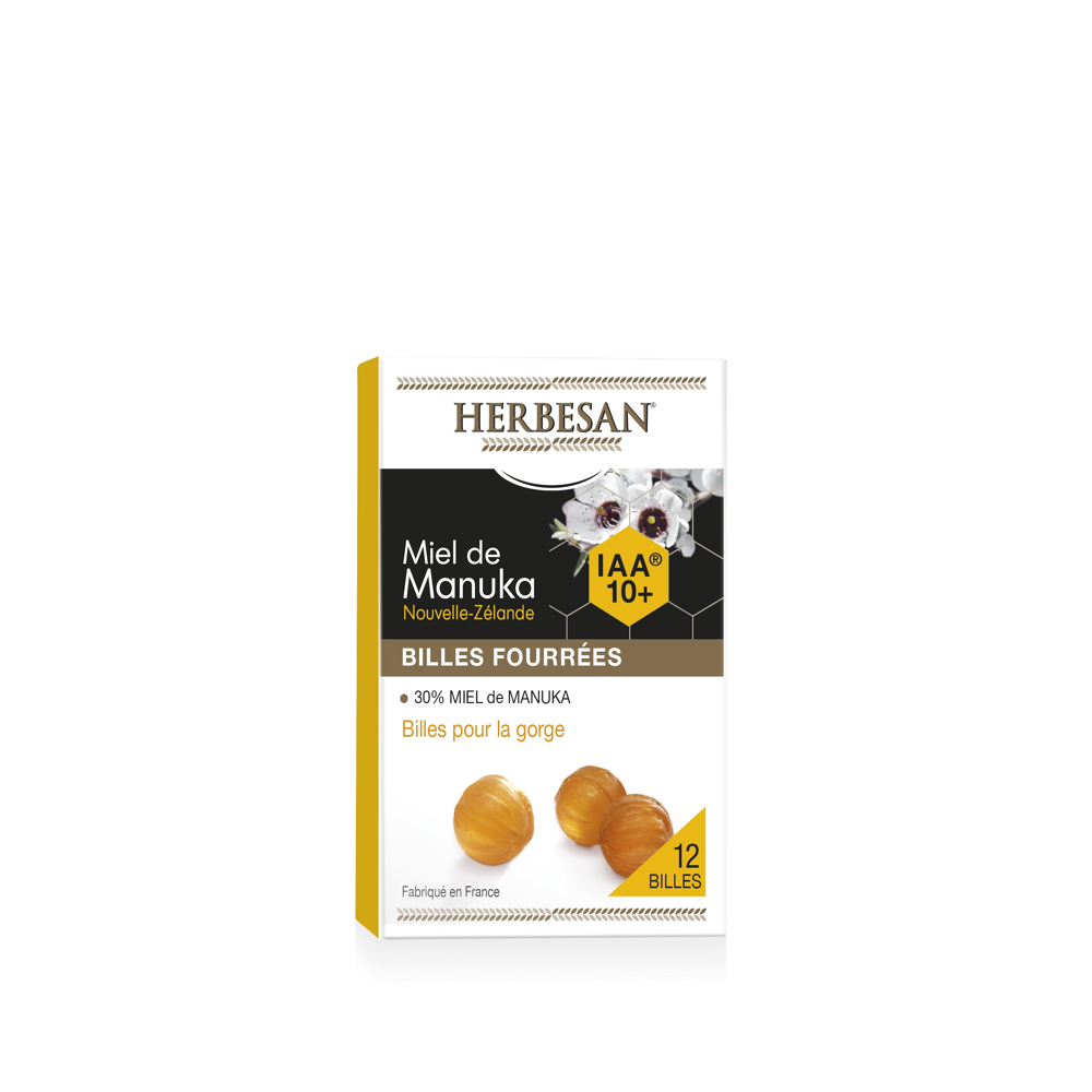 Billes fourrées miel de manuka iaa10+