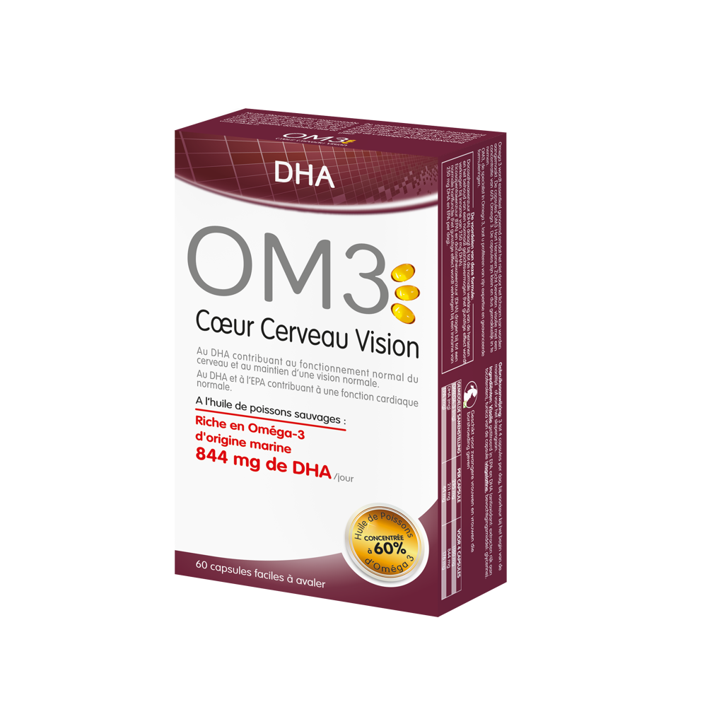 Om3 dha Cœur Cerveau Vision 60 capsules
