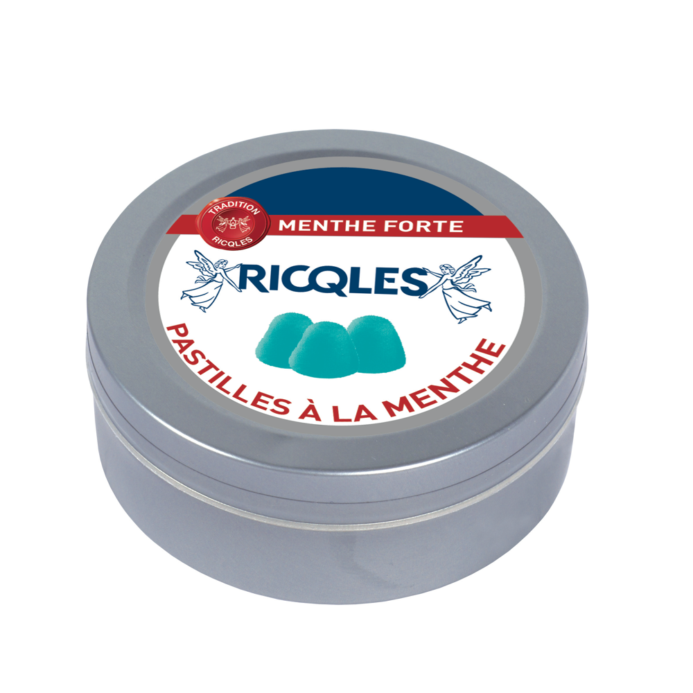Ricqles pastilles menthe sans sucres - boîte 45g