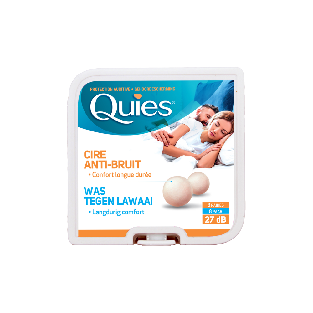 Protections auditives en cire naturelle - boite de 8 paires