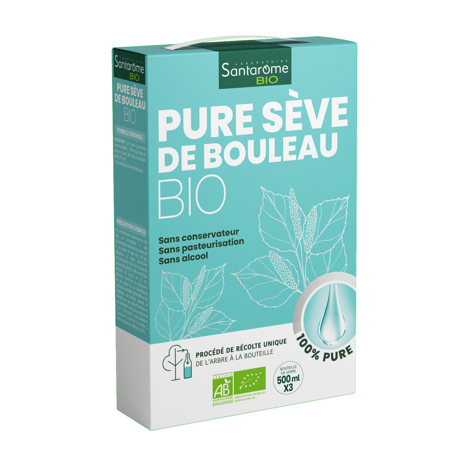 Sève de bouleau bio 3x500ml
