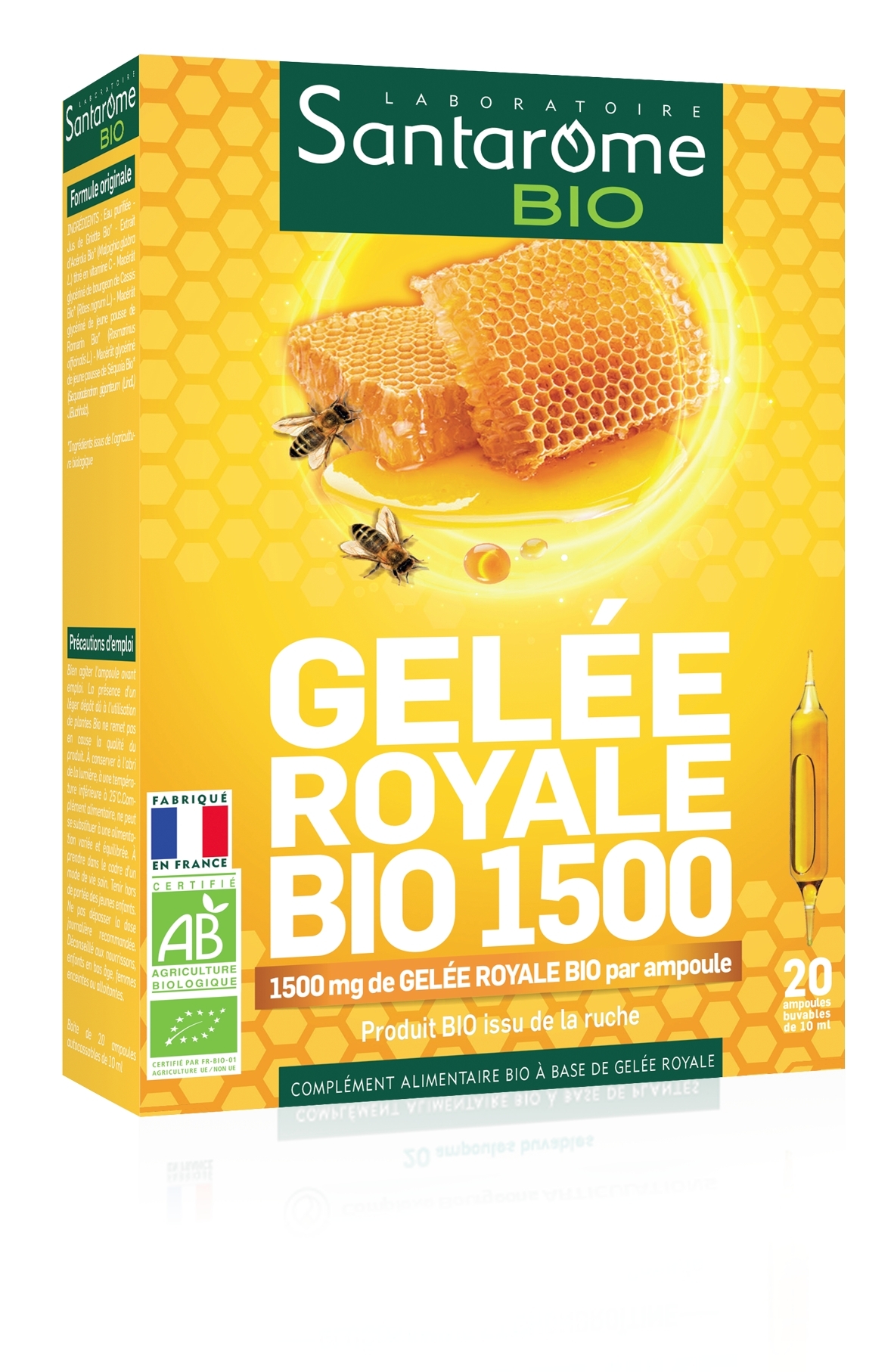 Gelée royale bio 20 ampoules de 10ml
