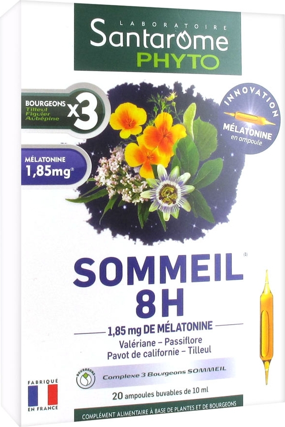 Phyto sommeil 8h 20 ampoules de 10ml